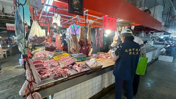 1150519市場豬肉攤商食品衛生稽查