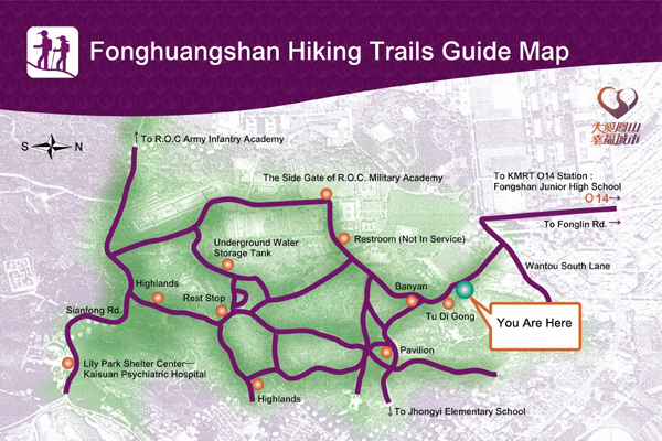 Fenghuangshan guide  Map